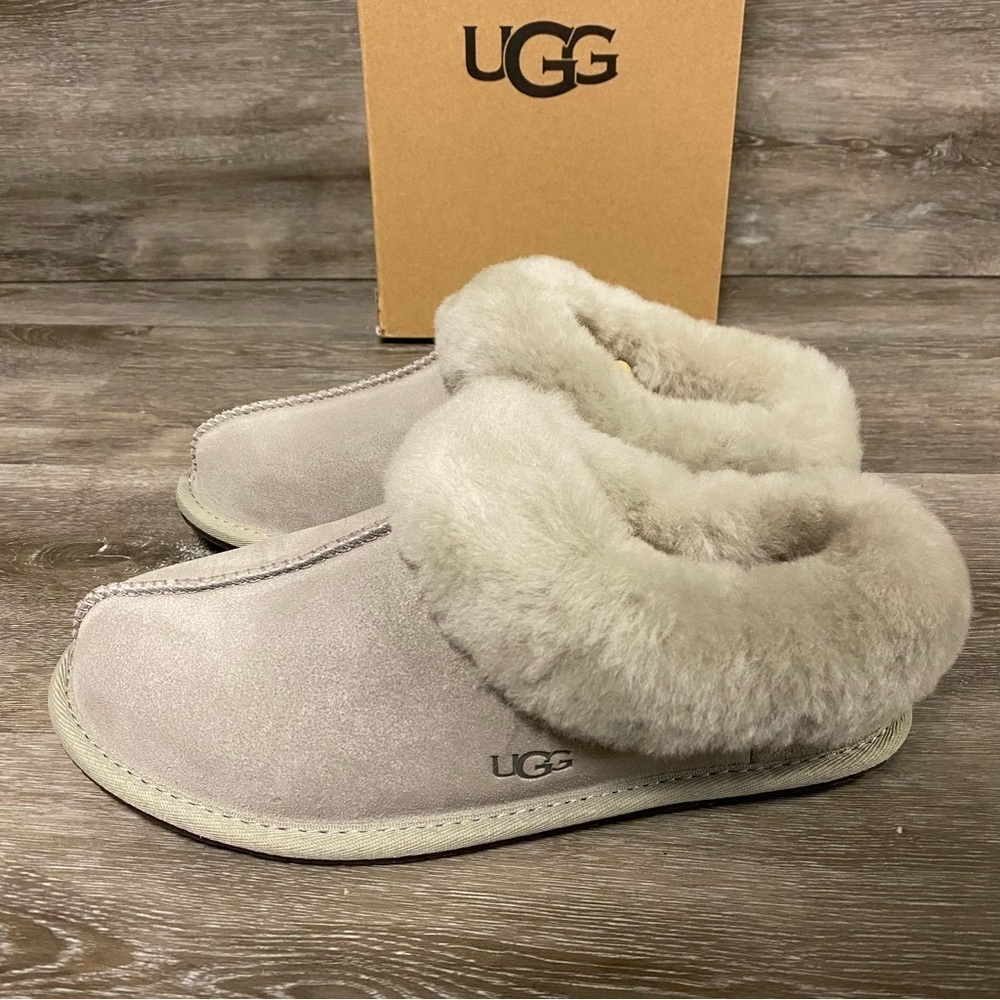 UGG | Moraene Suede Slippers In Goat Grey NEW Size 6 - Picture 4 of 8